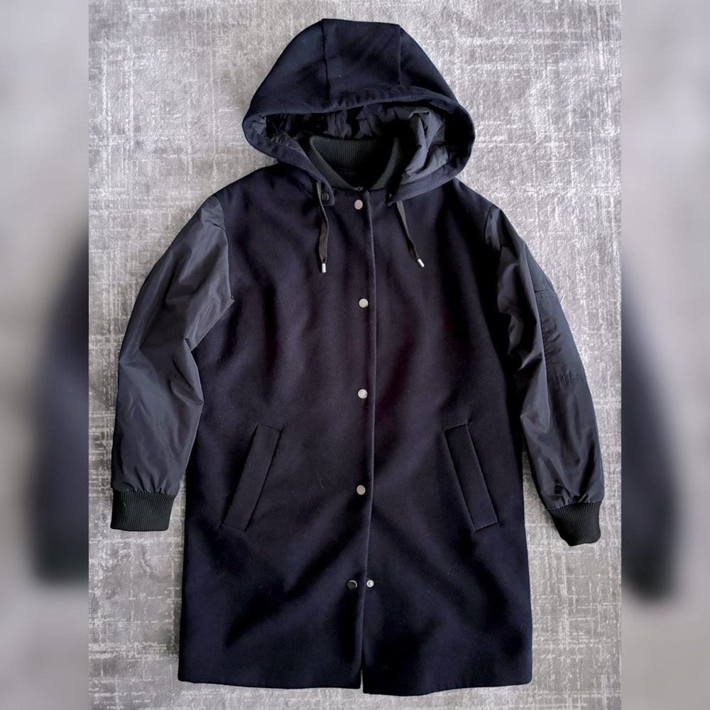 LAST CHANCE Topshop Navy Blue Coat